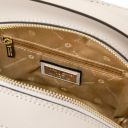 Dedalo Mochila en Piel Imprimida Tejida Beige TL142576