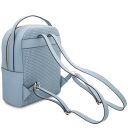 Dedalo Mochila en Piel Imprimida Tejida Azul claro TL142576