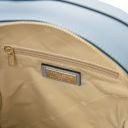 Dedalo Mochila en Piel Imprimida Tejida Azul claro TL142576