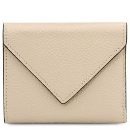 Mail Elégant Portefeuille en Cuir Beige TL142607