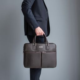 Treviso Borsa Porta Computer in Pelle Testa di Moro TL142546