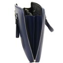 Verona Sac Business en Cuir Saffiano Bleu foncé TL142547