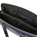 Verona Sac Business en Cuir Saffiano Bleu foncé TL142547