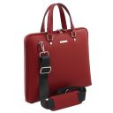 Verona Sac Business en Cuir Saffiano Rouge TL142547