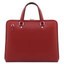 Verona Sac Business en Cuir Saffiano Rouge TL142547