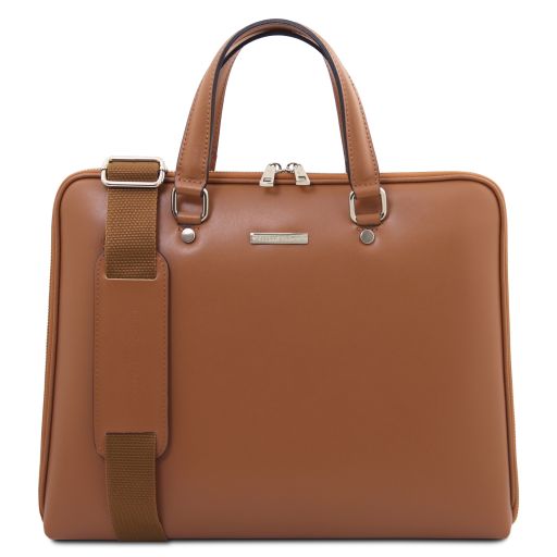Verona Borsa Business in Pelle Saffiano Cognac TL142547