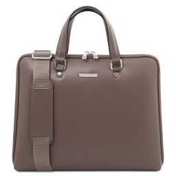 Verona Borsa Business in Pelle Saffiano Talpa scuro TL142547
