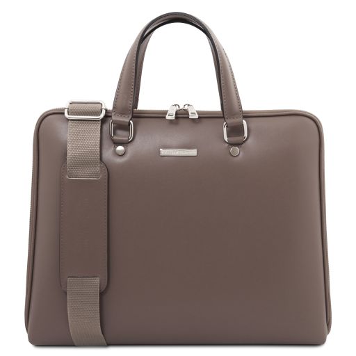 Verona Borsa Business in Pelle Saffiano Talpa scuro TL142547