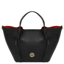 Legame Borsa Shopping in Pelle - Misura Grande Nero TL938