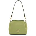 Nilos Ledertasche und Herren Brieftasche aus Leder Lime TL142627