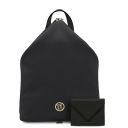 Korfu Mochila en Piel Suave y Cartera en Piel Negro TL142628