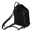 Korfu Mochila en Piel Suave y Cartera en Piel Negro TL142628