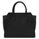 Hydra Borsa a Mano in Pelle e Portafoglio in Pelle Nero TL142629