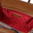 Hydra Borsa a Mano in Pelle e Portafoglio in Pelle Cognac TL142629