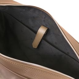 Ferrara Leather Laptop Briefcase Темный серо-коричневый TL142548