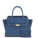 Hydra Borsa a Mano in Pelle e Portafoglio in Pelle Denim TL142629