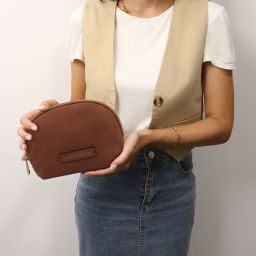 Vera Neceser en Piel Marrón oscuro TL142570