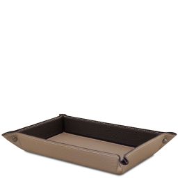 Leather Valet Tray Light Taupe TL142619