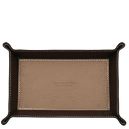 Leather Valet Tray Light Taupe TL142619