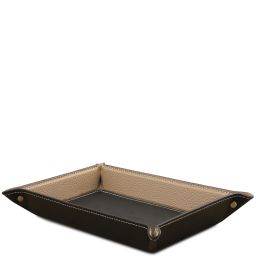 Leather Valet Tray Black TL142619