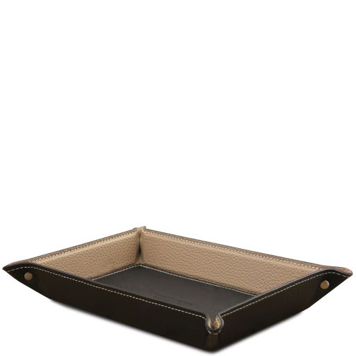 Leather Valet Tray Black TL142619