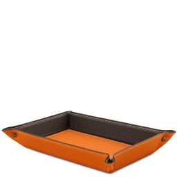 Leather Valet Tray Orange TL142619