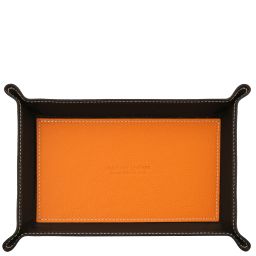 Leather Valet Tray Orange TL142619