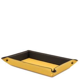 Leather Valet Tray Yellow TL142619