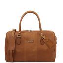 Lisbona Sac de Voyage en Cuir - Petit Modèle Naturel TL142558