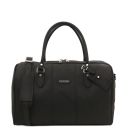 Lisbona Travel Leather Duffle bag - Small Size Black TL142558