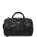 Lisbona Travel Leather Duffle bag - Small Size Black TL142441