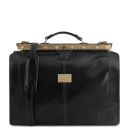 Madrid Gladstone Leather Bag - Small Size Black TL1023