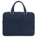 Ferrara Cartable Porte Ordinateur en Cuir Bleu foncé TL142620