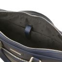 Ferrara Cartable Porte Ordinateur en Cuir Bleu foncé TL142620