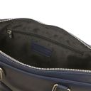 Ferrara Cartable Porte Ordinateur en Cuir Bleu foncé TL142620