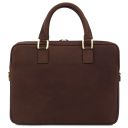 Ferrara Cartable Porte Ordinateur en Cuir Marron foncé TL142620