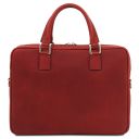 Ferrara Cartable Porte Ordinateur en Cuir Rouge TL142620