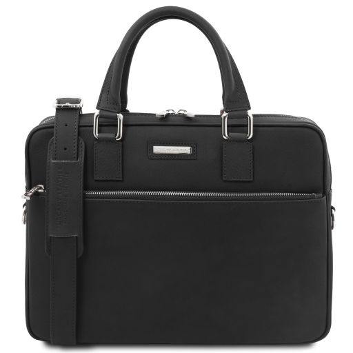 Ferrara Cartable Porte Ordinateur en Cuir Noir TL142620