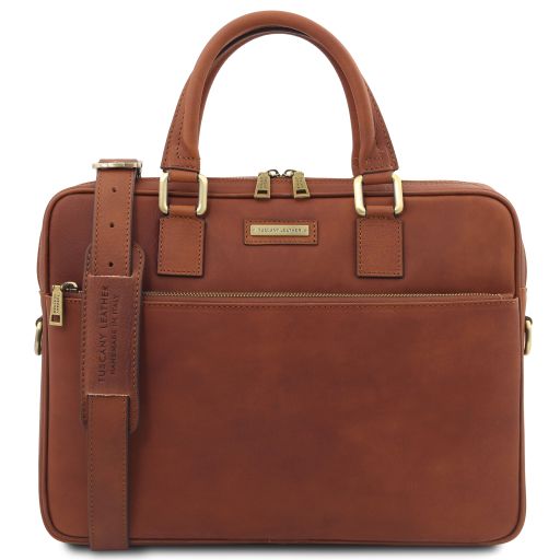 Ferrara Notebook-Aktentasche aus Leder Braun TL142620