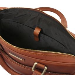 Ferrara Notebook-Aktentasche aus Leder Braun TL142620