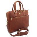 Ferrara Notebook-Aktentasche aus Leder Braun TL142620