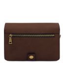 Oliver Leather Handy Wrist bag Dark Brown TL142608