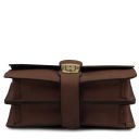 Oliver Leather Handy Wrist bag Dark Brown TL142608