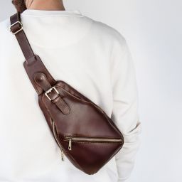 Kevin Leather Crossover bag Black TL142423