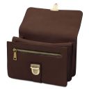 Oliver Leather Handy Wrist bag Dark Brown TL142608