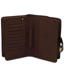 Oliver Leather Handy Wrist bag Dark Brown TL142608