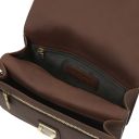 Oliver Leather Handy Wrist bag Dark Brown TL142608
