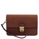 Oliver Handgelenktasche aus Leder Braun TL142608