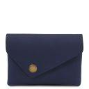 Portamonete in Pelle Blu scuro TL142572