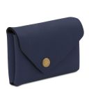 Portamonete in Pelle Blu scuro TL142572